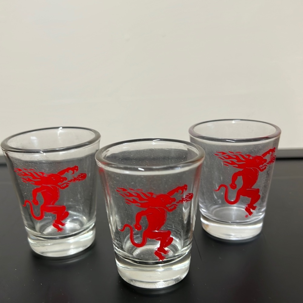 New 3 FireBall Shot Glass